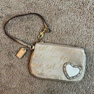 Gold Coach Wristlet